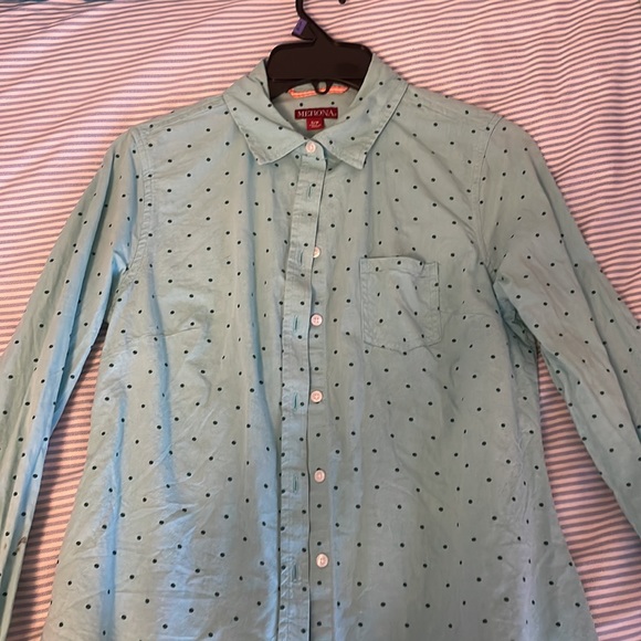 size small - cute blue polkadot cover up! - Picture 2 of 4